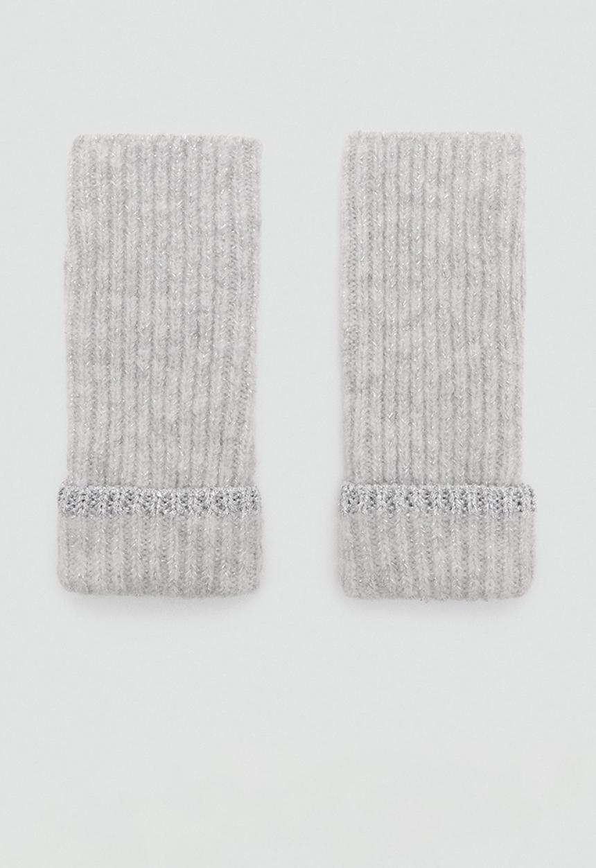 MANGO - Gloves lurexf - gray