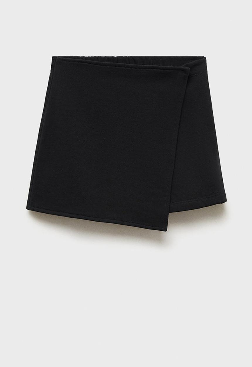 MANGO - Skirt dita - black