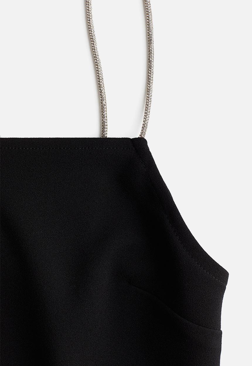 H&M - Strappy jersey top - black