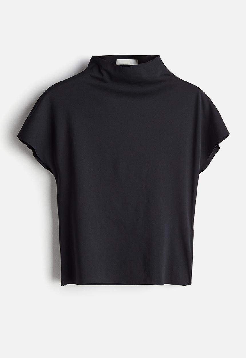 H&M - Turtleneck jersey top - black