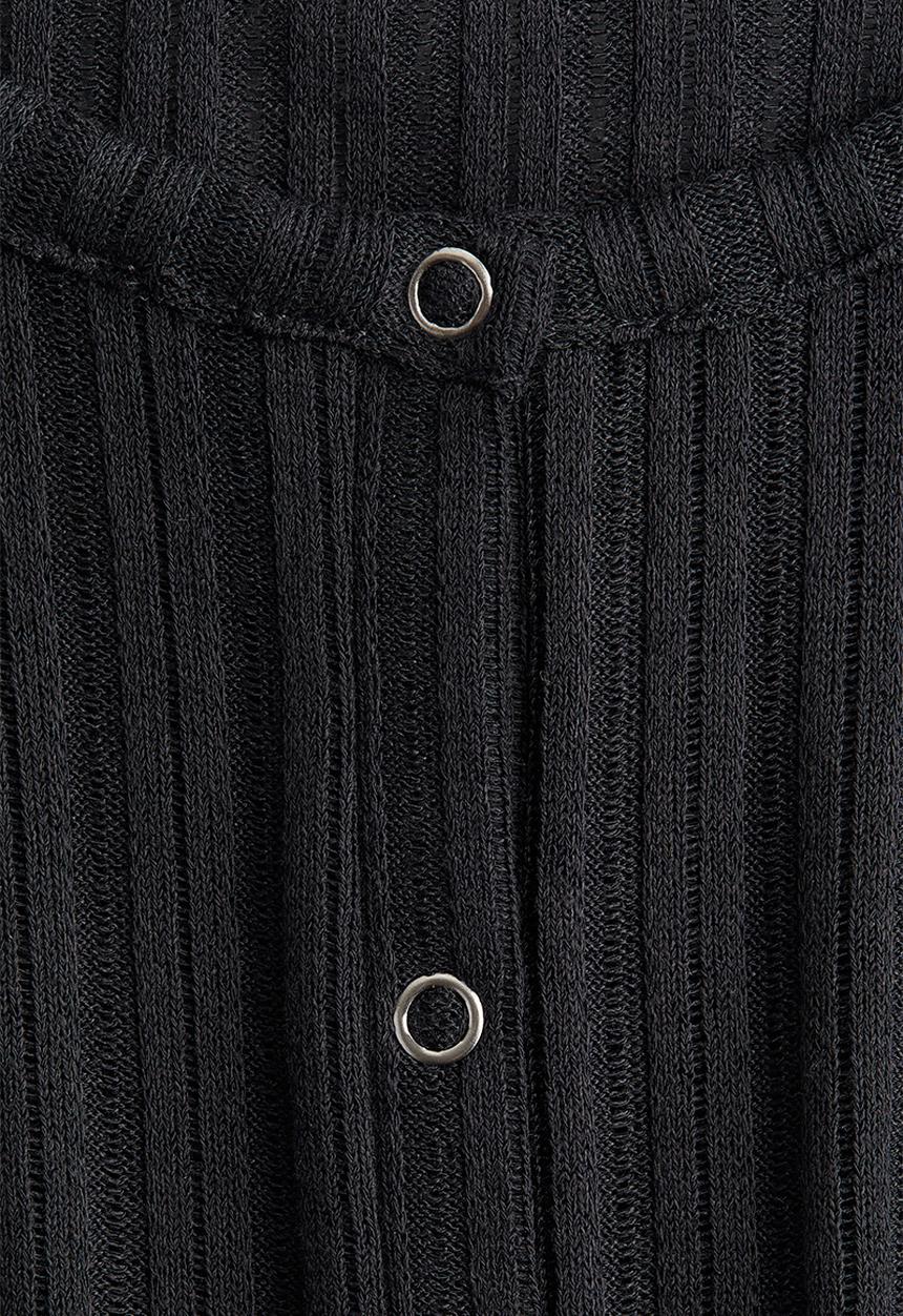H&M - Rib-knit cardigan - black