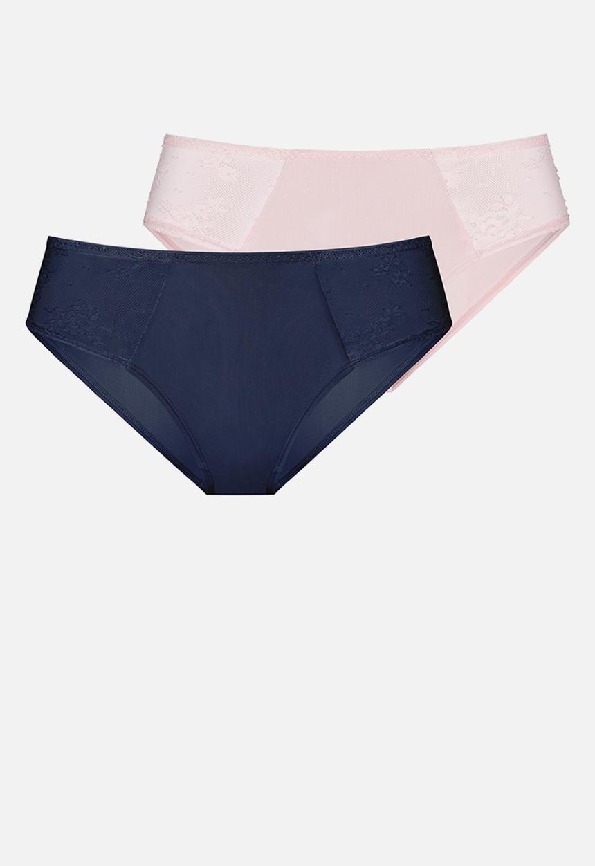 DORINA - Plus Talia 2 pack cheeky hipster - blue & pink