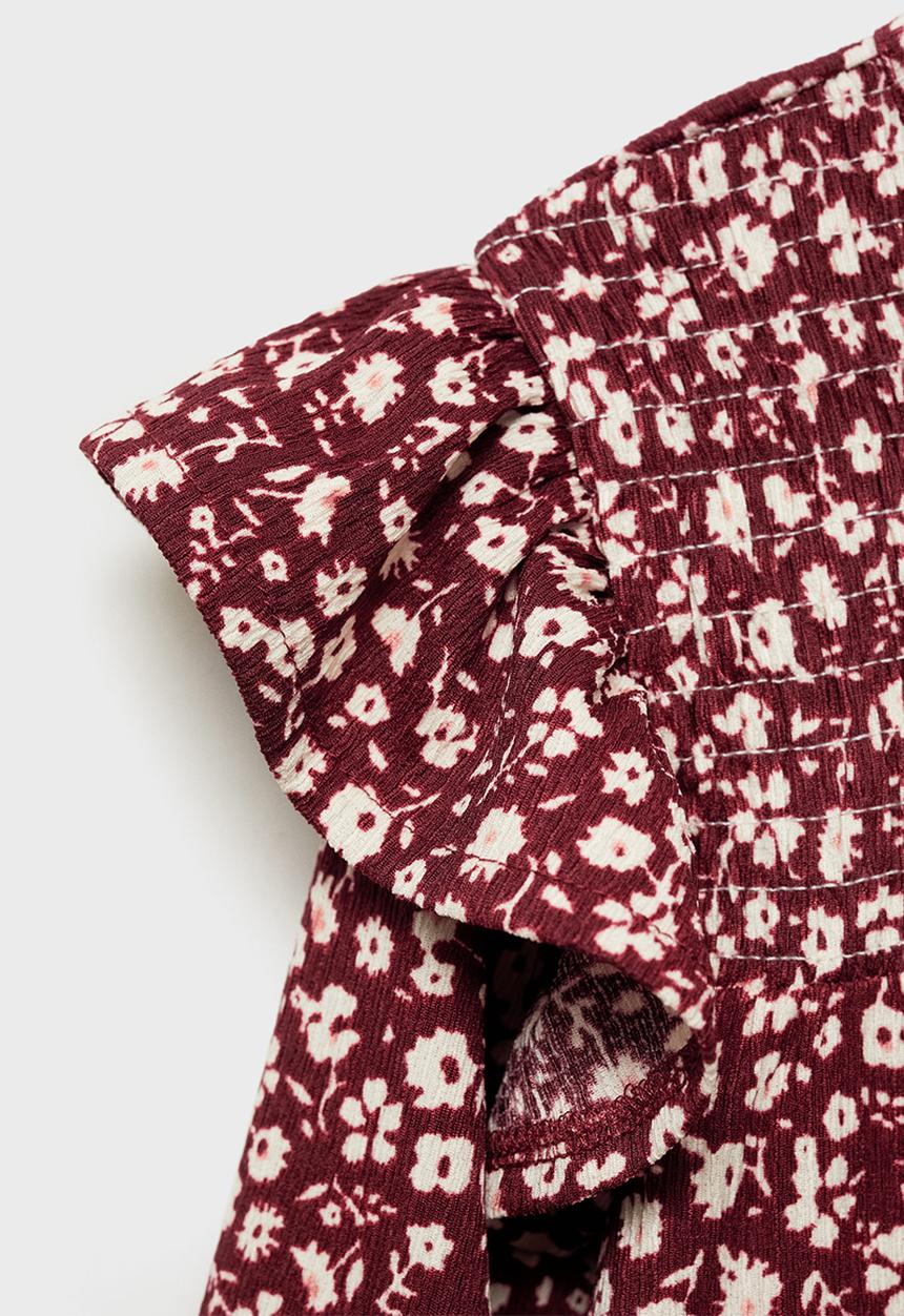 MANGO - Dress lucia - dark red
