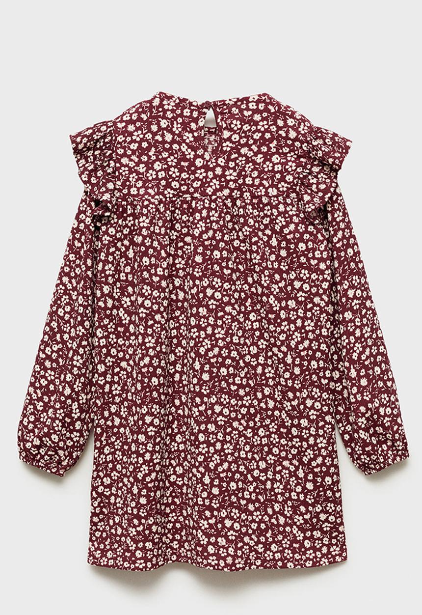 MANGO - Dress lucia - dark red