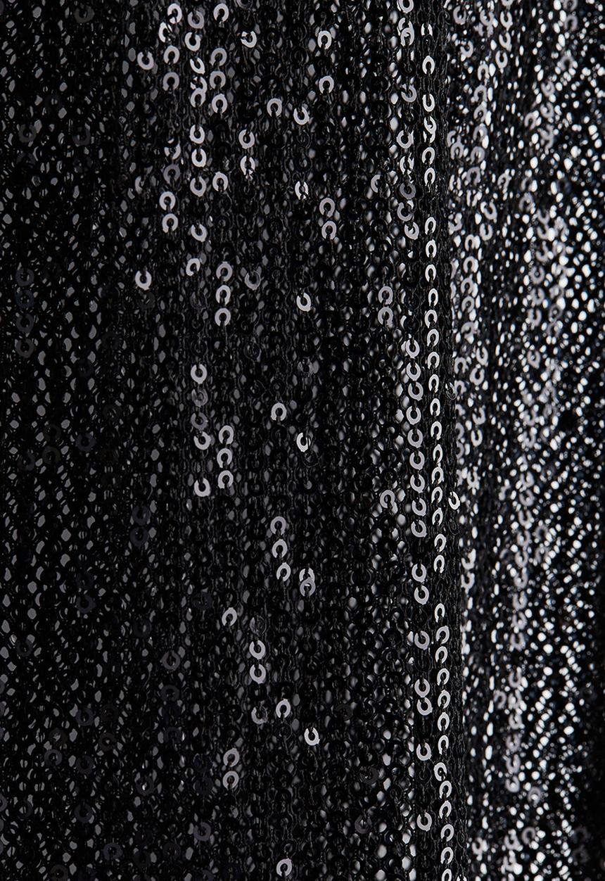 H&M - Sequined fishnet dress - black