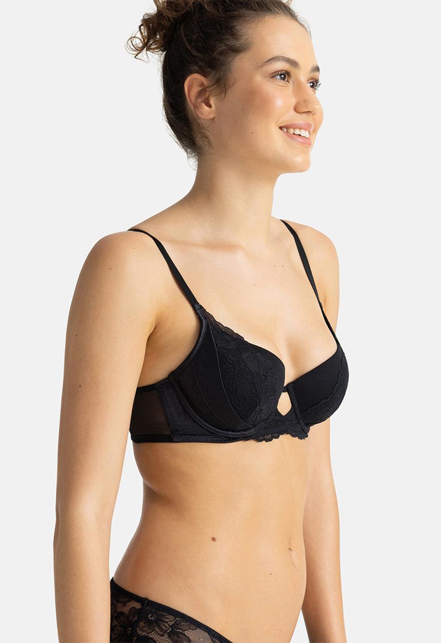 DORINA - Akira demi bra - black