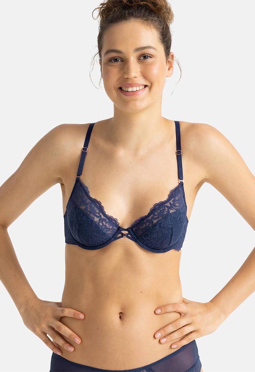 DORINA - Lilian demi bra - blue