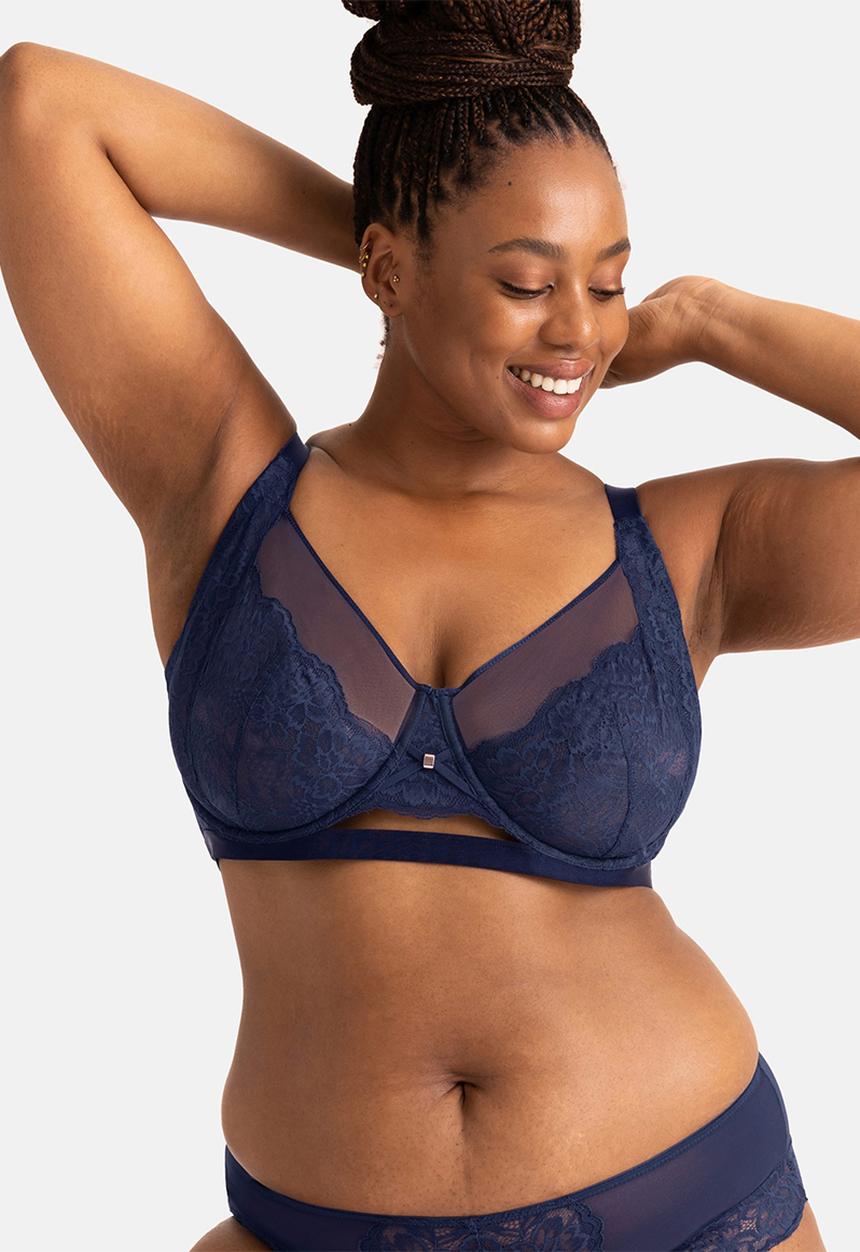 DORINA - Curvy lilian wired bra - blue
