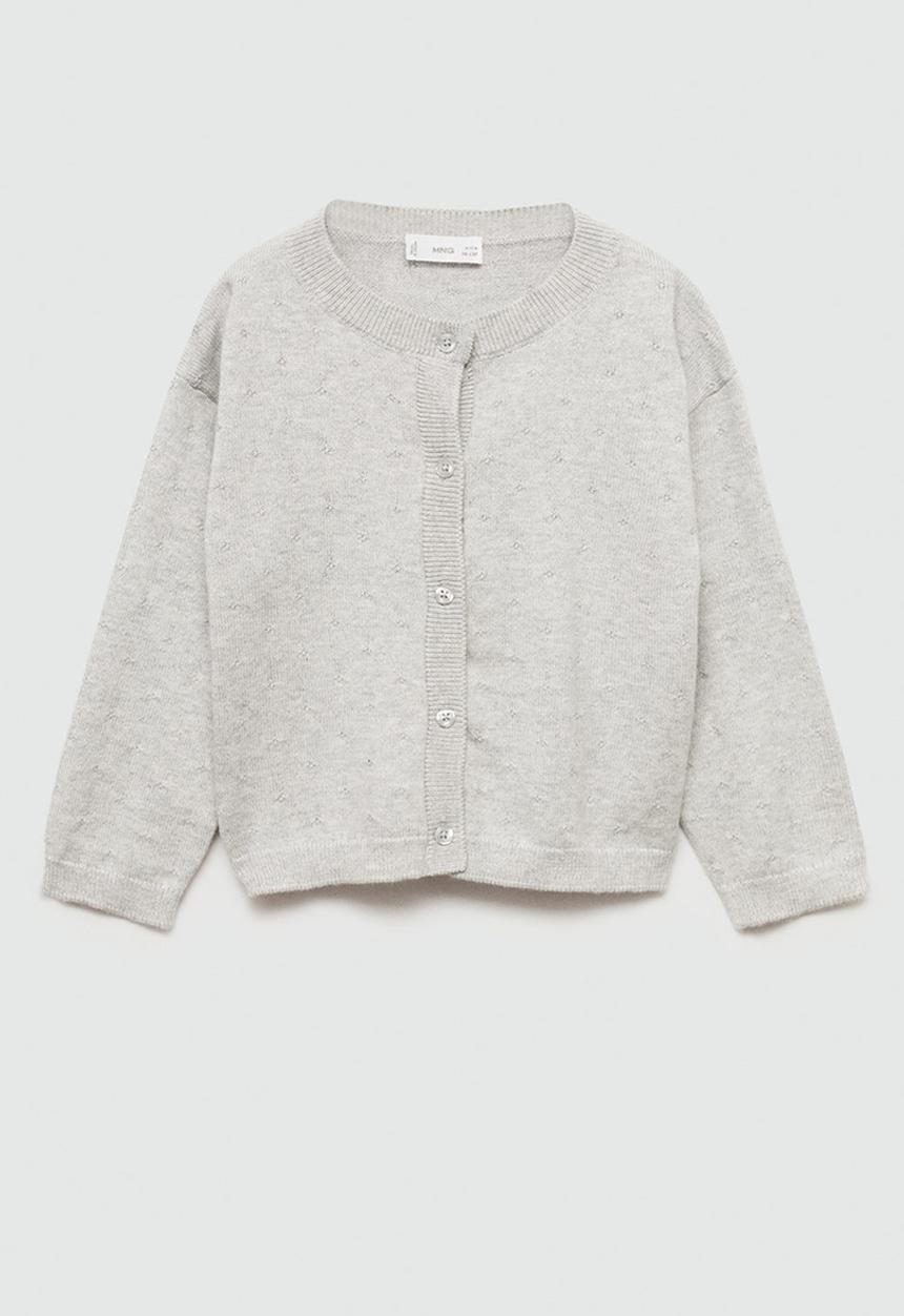 MANGO - Cardigan sally - light pastel gray