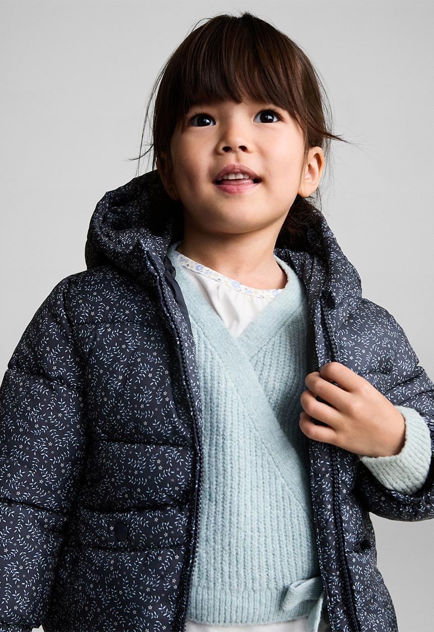 MANGO - Puffer coat june7 - medium blue