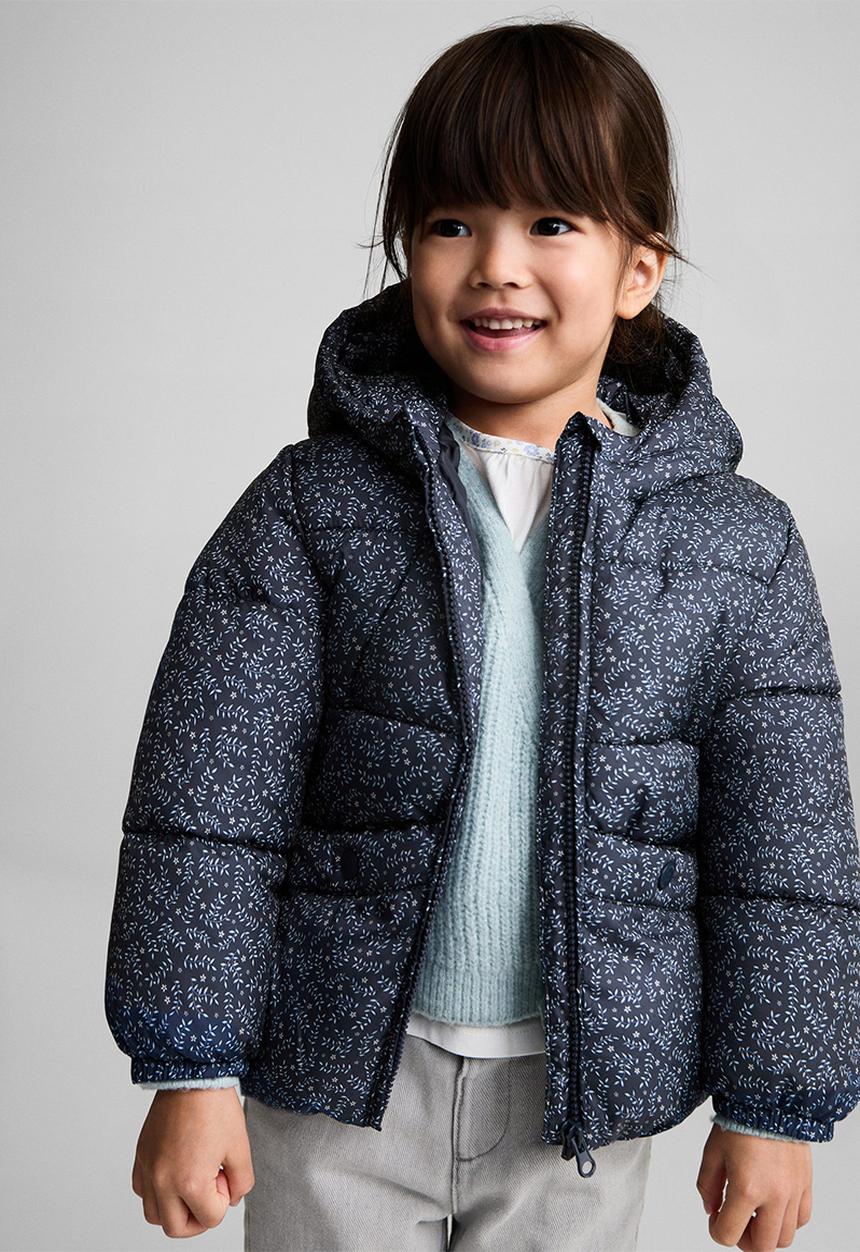 MANGO - Puffer coat june7 - medium blue