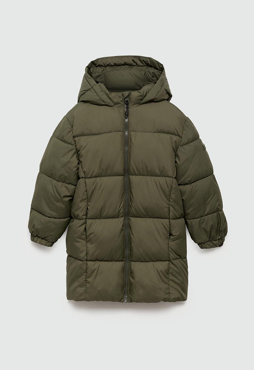 MANGO - Puffer coat amerlong - beige/khaki