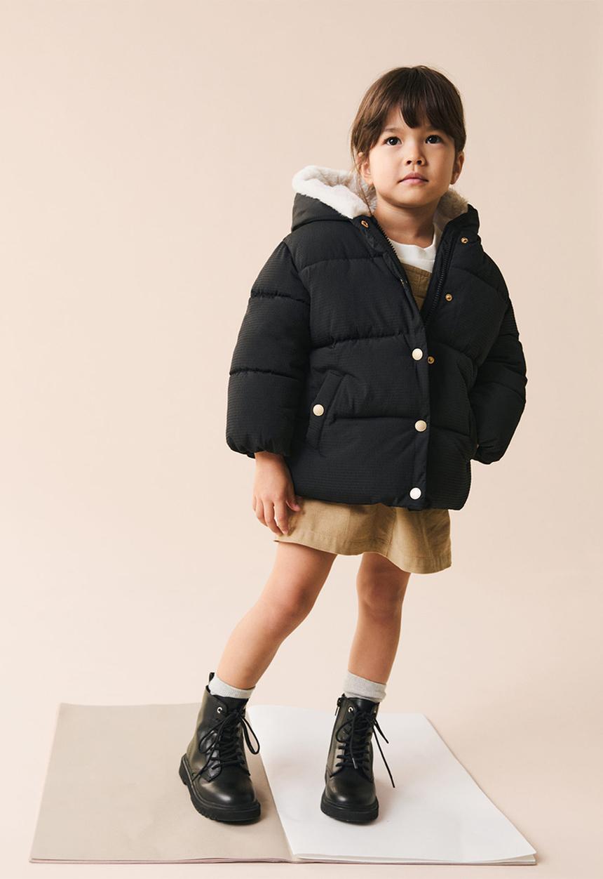 MANGO - Puffer coat sophie - black