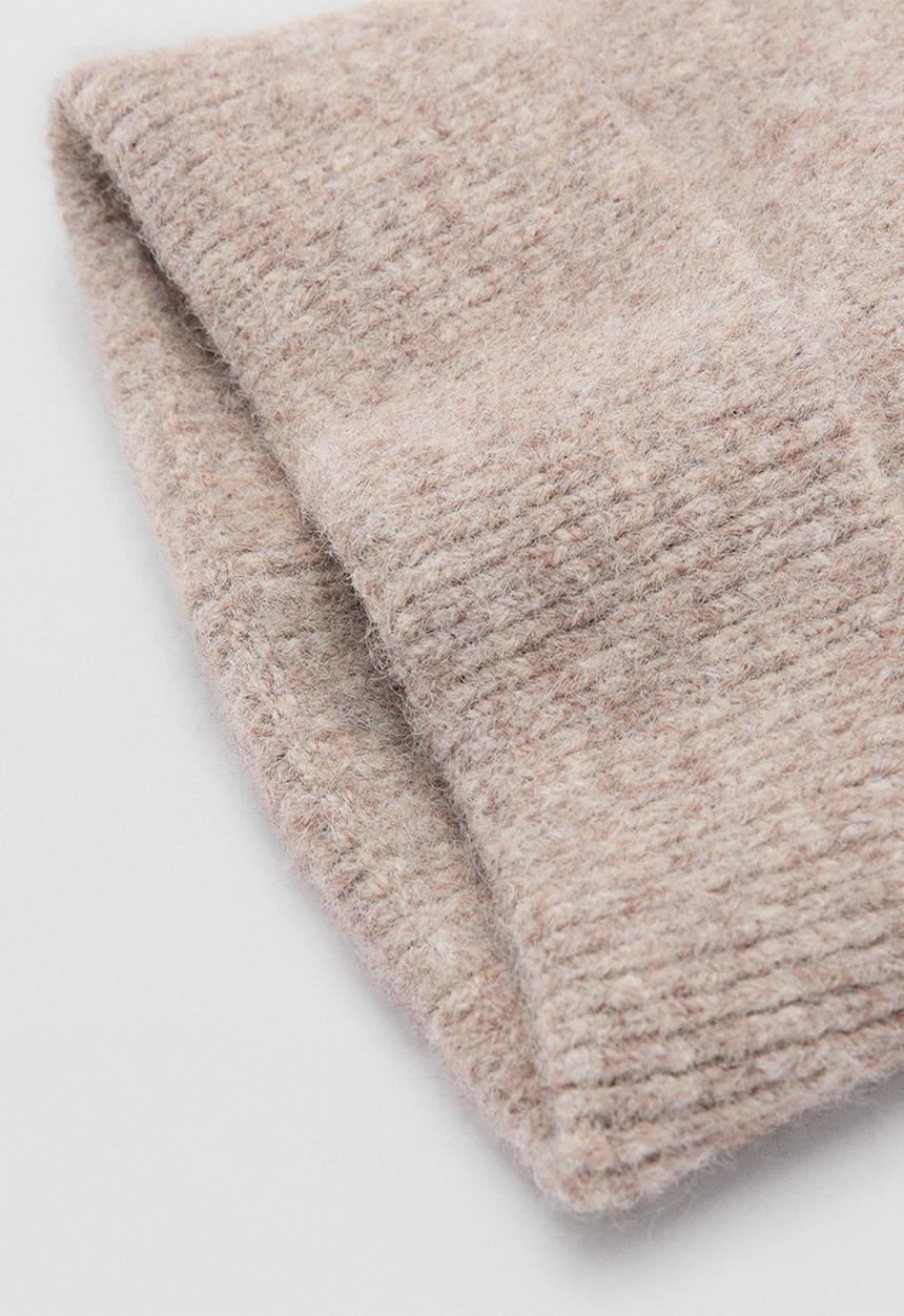 MANGO - Beanie mohi - medium brown