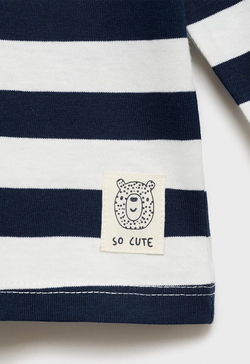 MANGO - T-shirt luckyb - navy