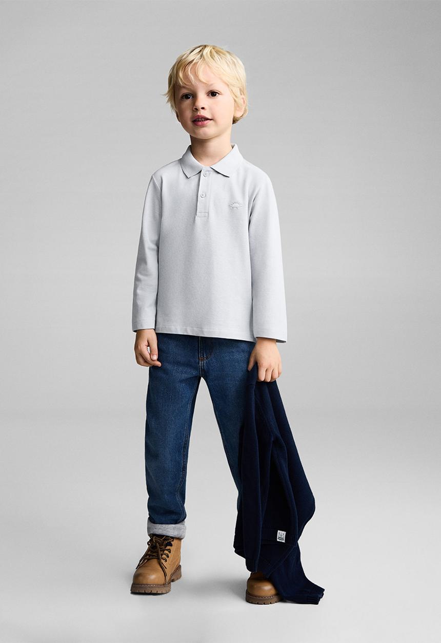 MANGO - Poloshirt danib - light pastel blue