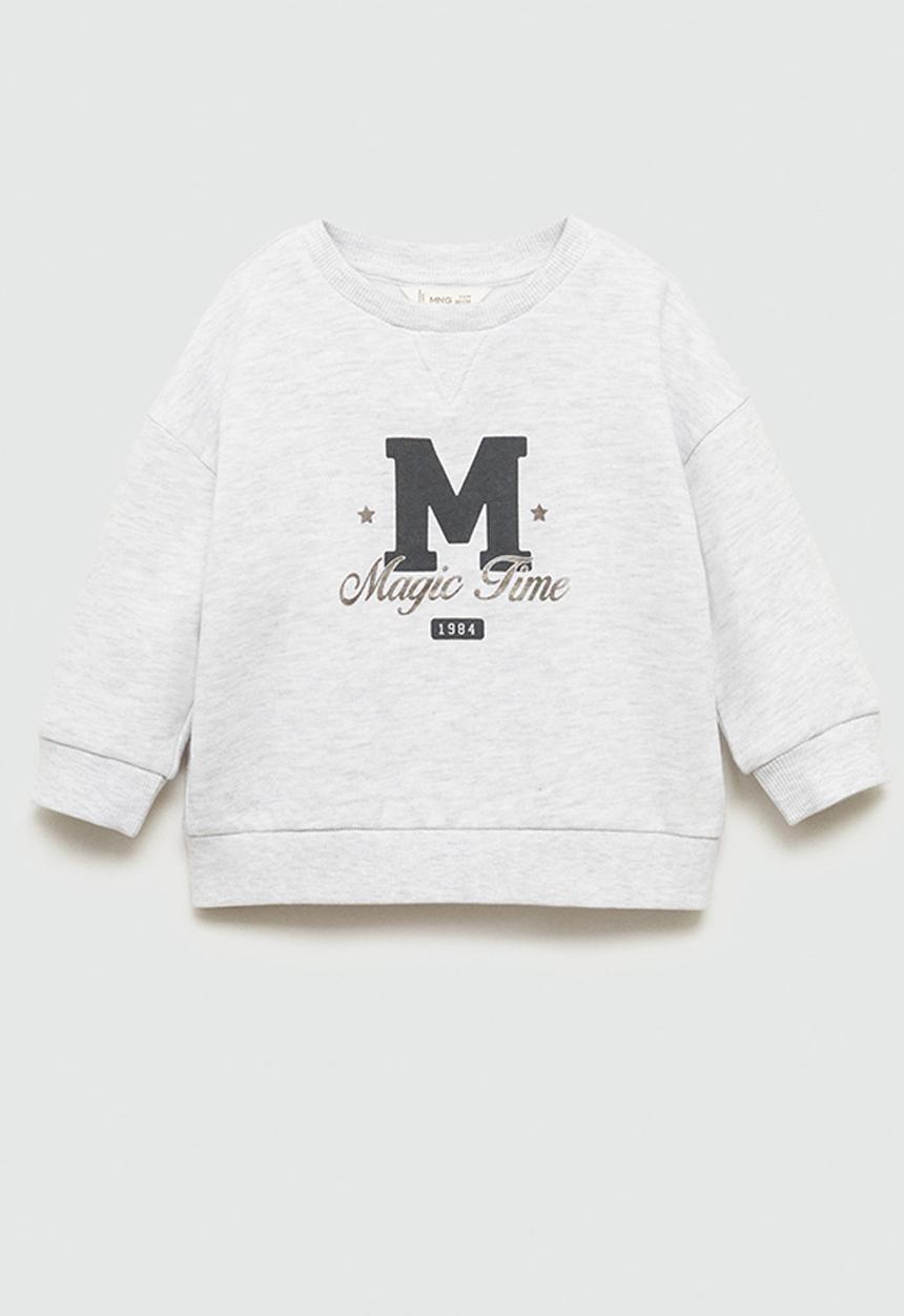 MANGO - Sweatshirt magic - light pastel gray