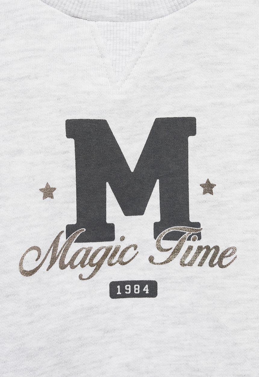 MANGO - Sweatshirt magic - light pastel gray