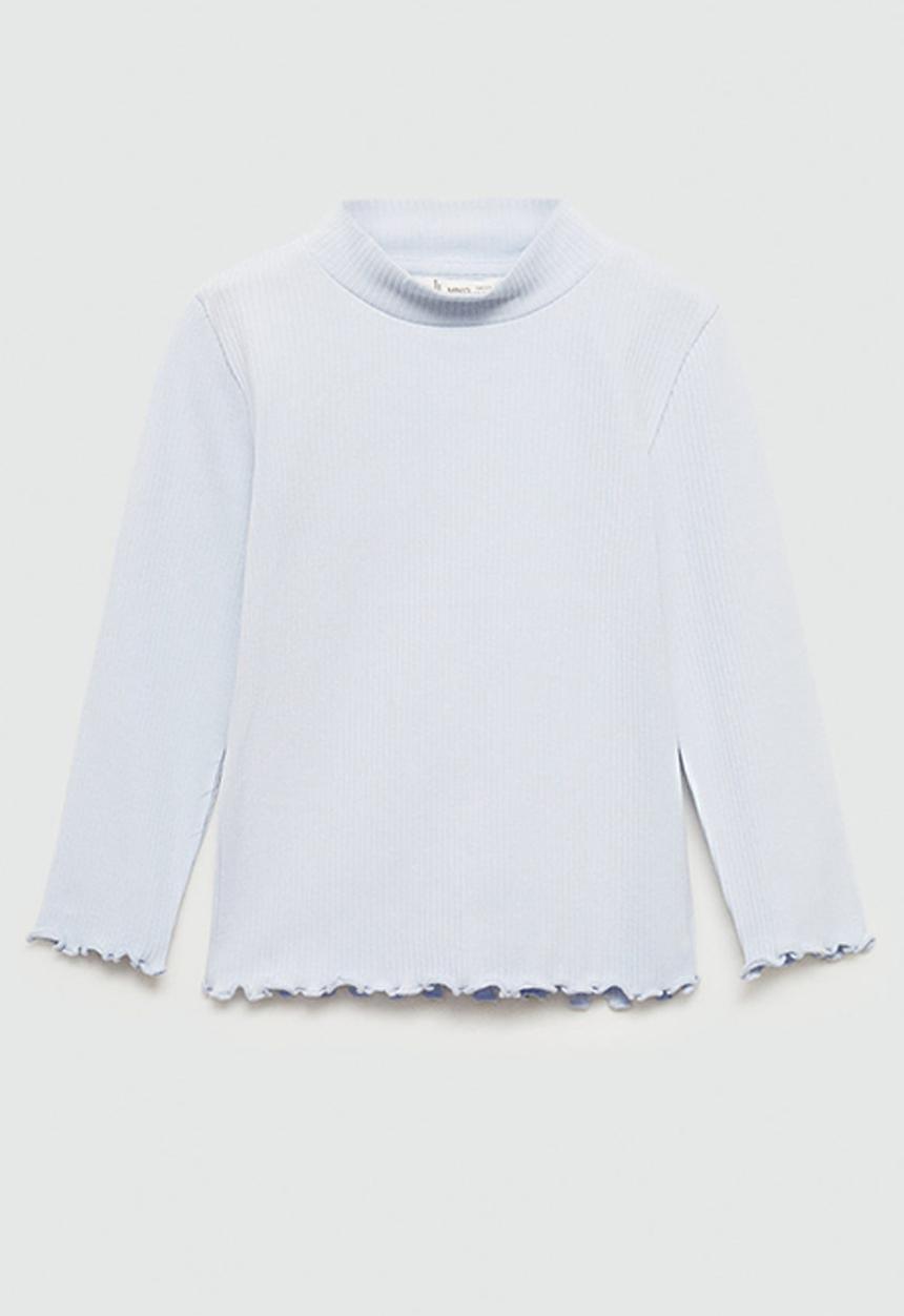 MANGO - T-shirt turbob - light pastel blue