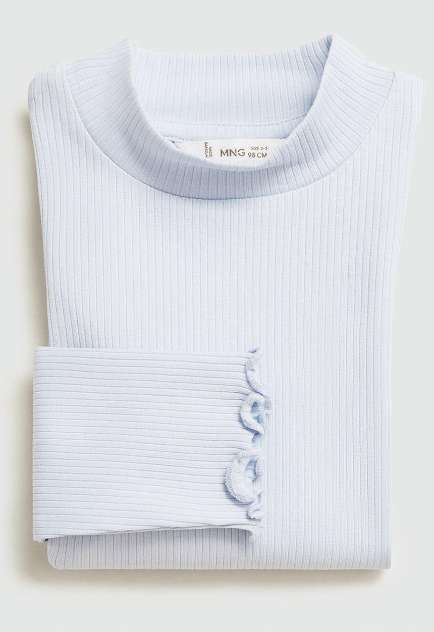 MANGO - T-shirt turbob - light pastel blue