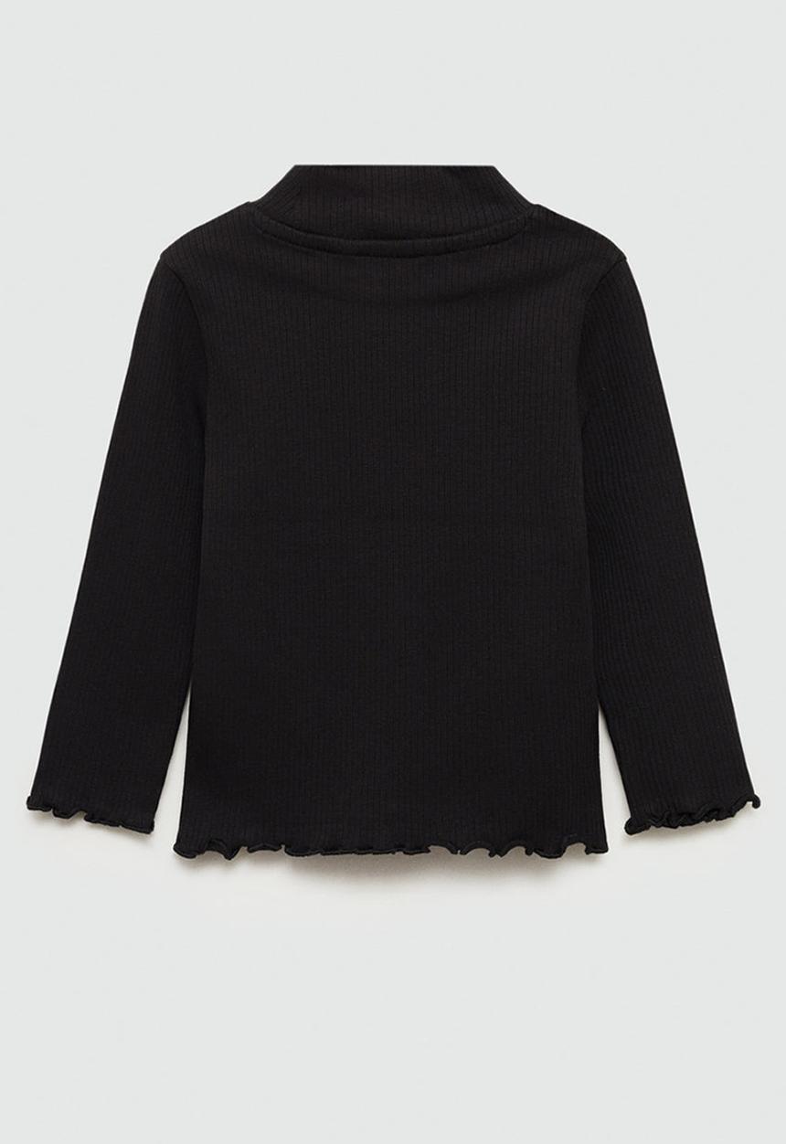 MANGO - T-shirt turbob - black