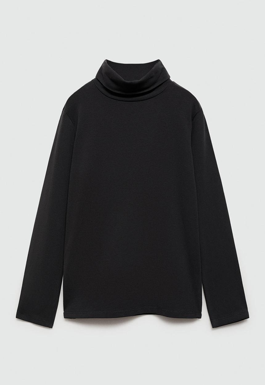 MANGO - T-shirt turbo7 - black