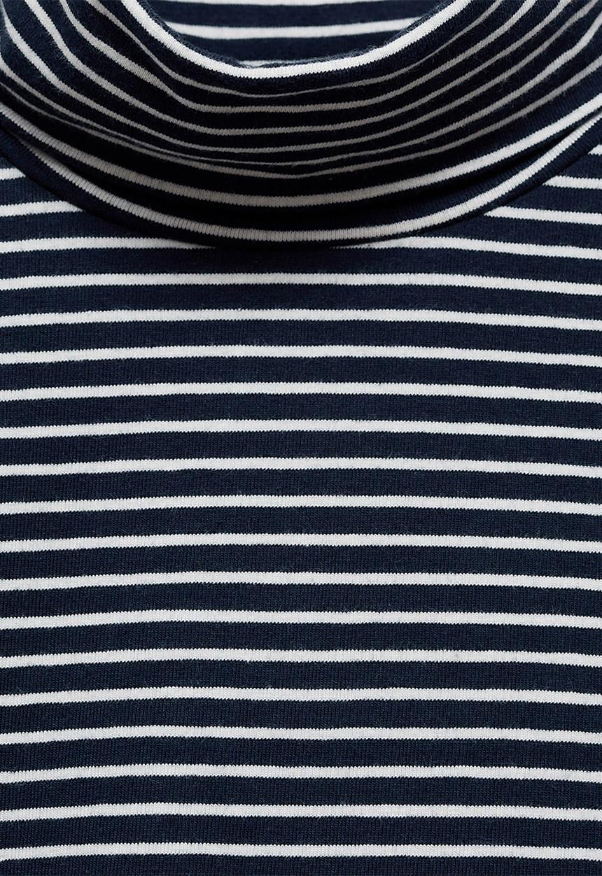 MANGO - T-shirt lipa - navy