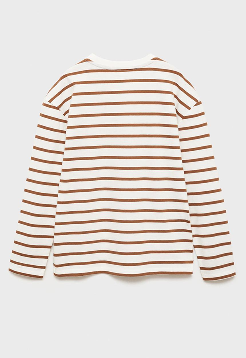 MANGO - T-shirt lucky - dark brown