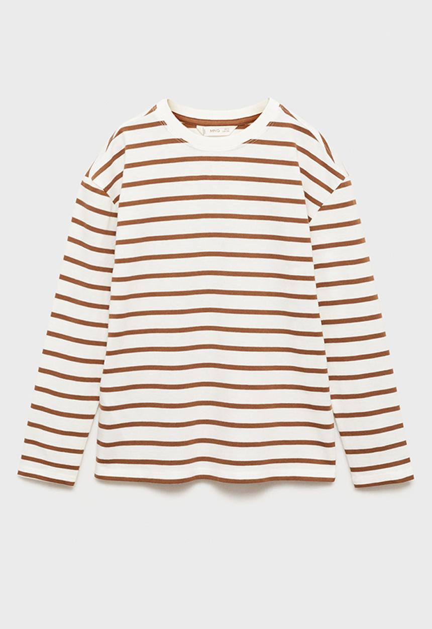MANGO - T-shirt lucky - dark brown