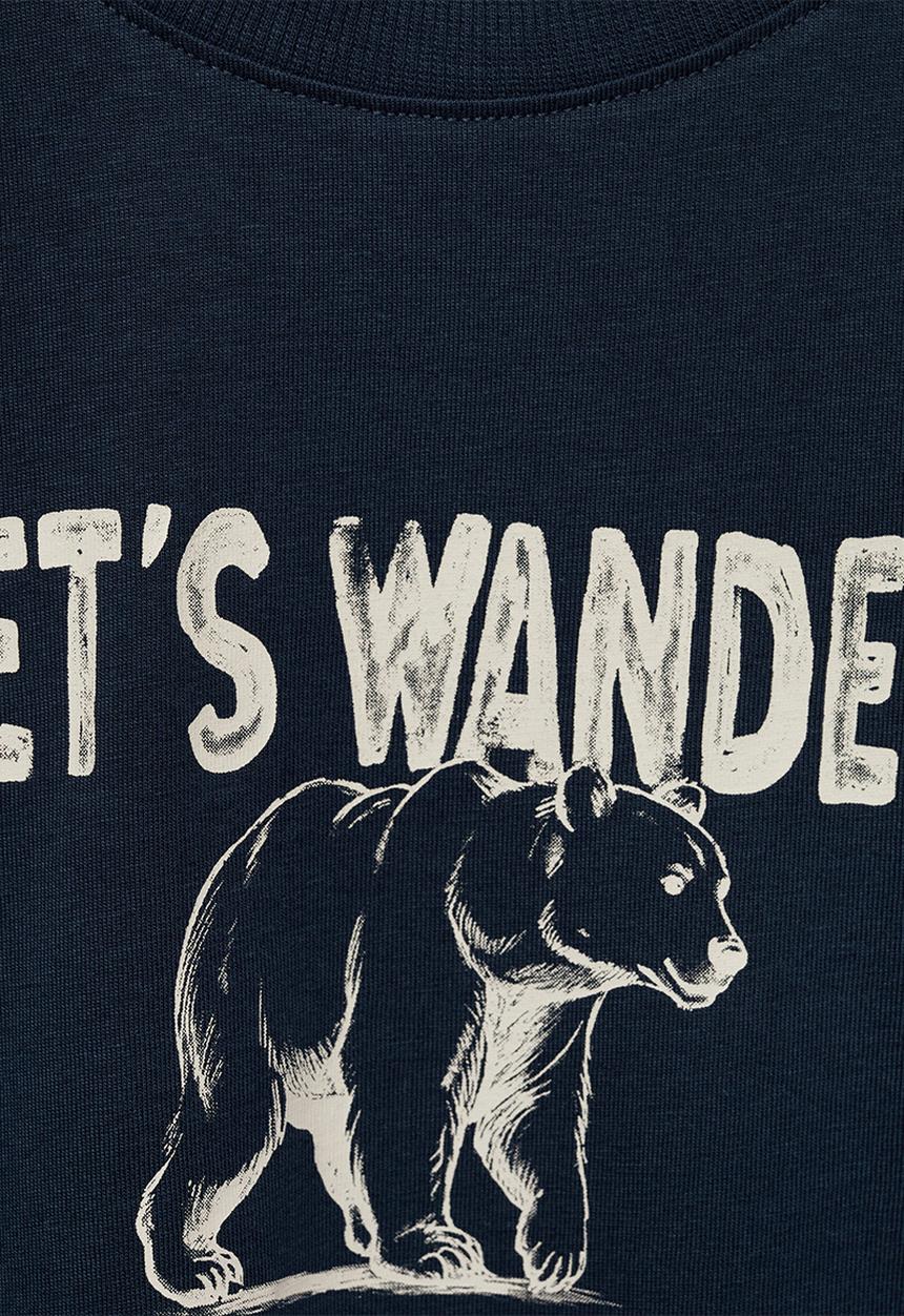 MANGO - T-shirt utah1 - navy
