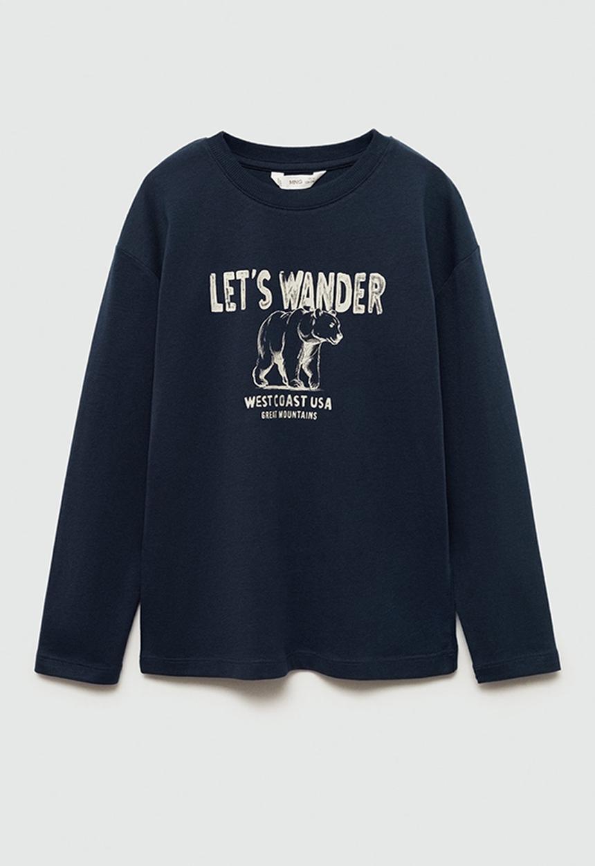 MANGO - T-shirt utah1 - navy