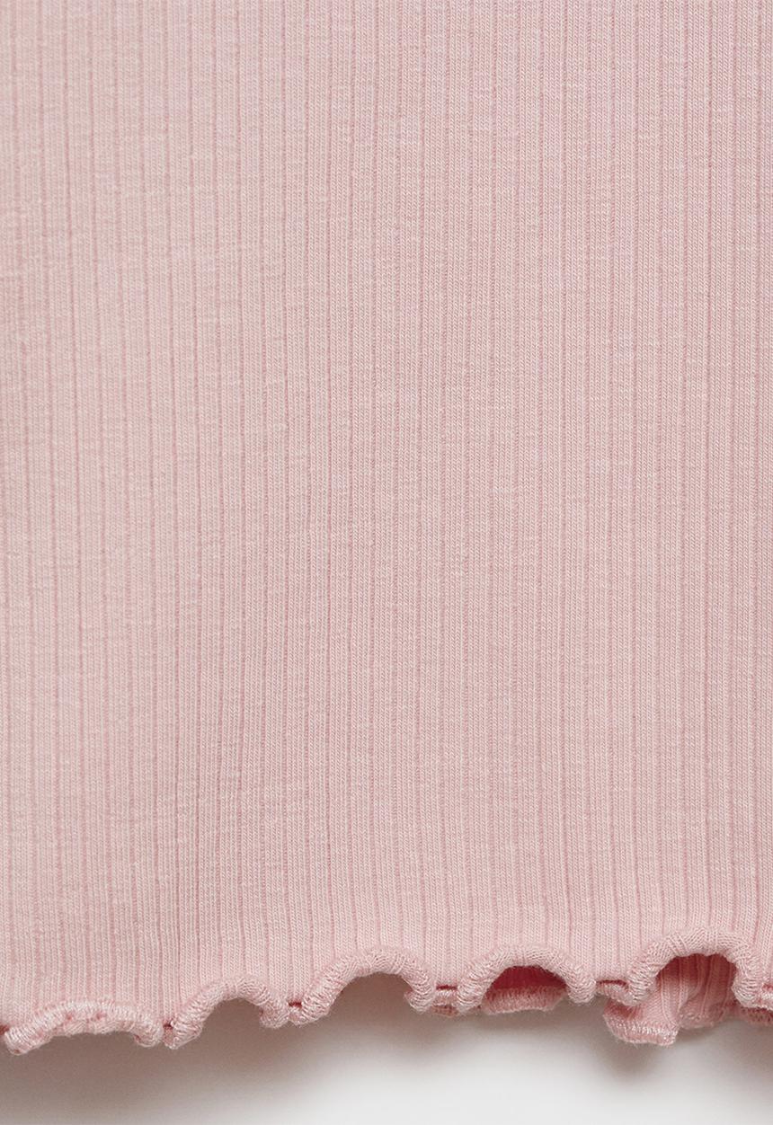 MANGO - T-shirt turborib - pink