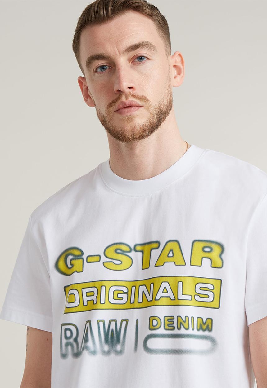 G-STAR - Gradient originals r t - white