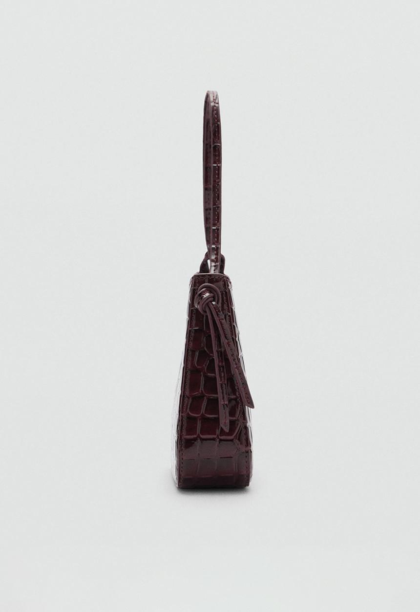 MANGO - Loles shoulder bag - dark red