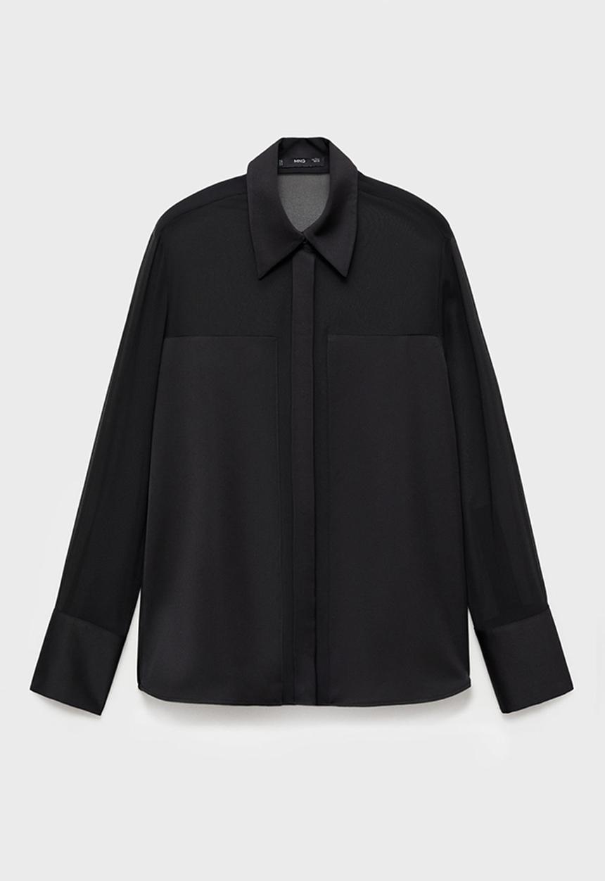 MANGO - Plus Shirt Doyle - Black