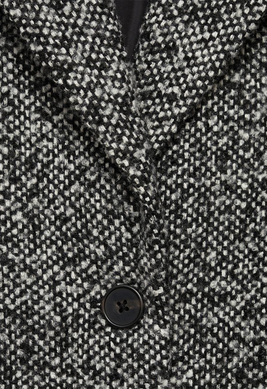MANGO - Coat pimienta - black