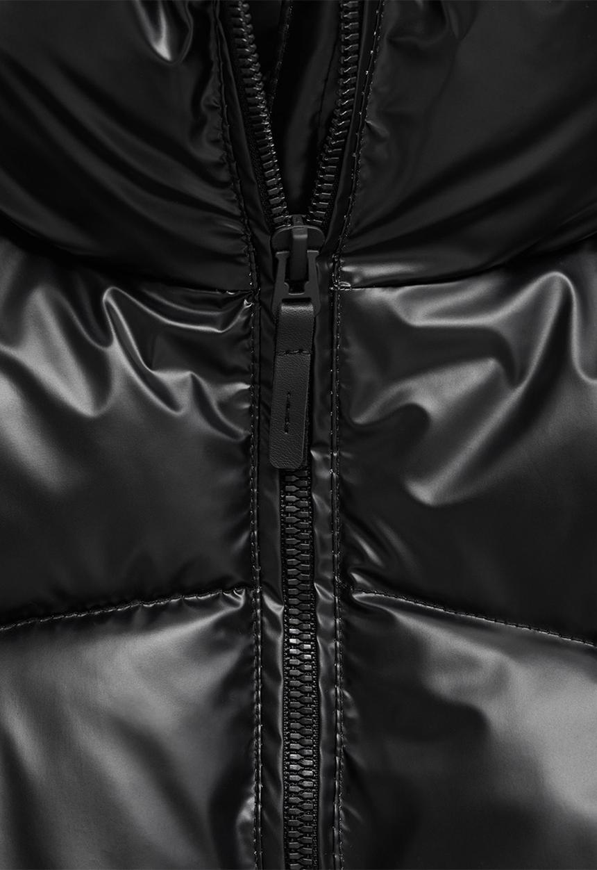 MANGO - Puffer coat galaxy - black
