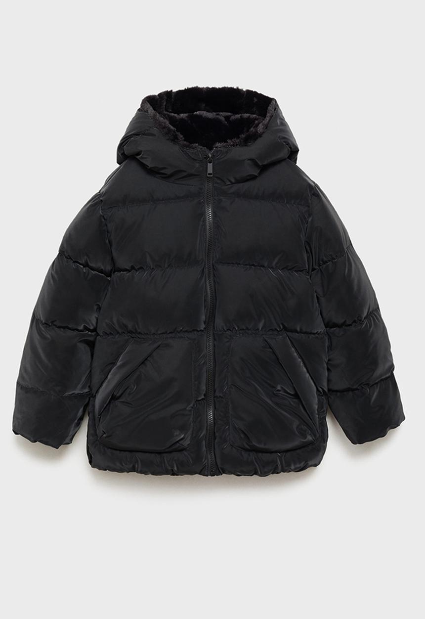 MANGO - Puffer coat aurora - black