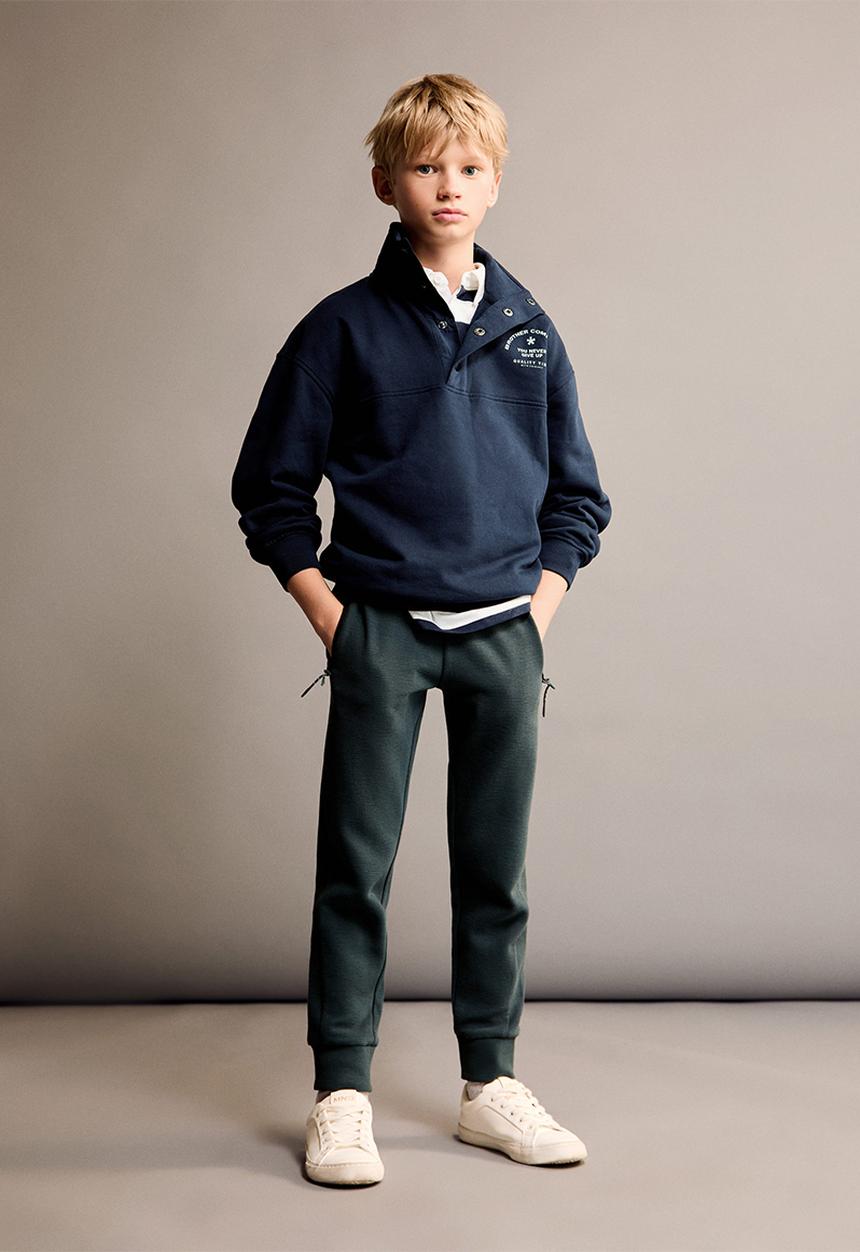 MANGO - Joggers otozip - dark green
