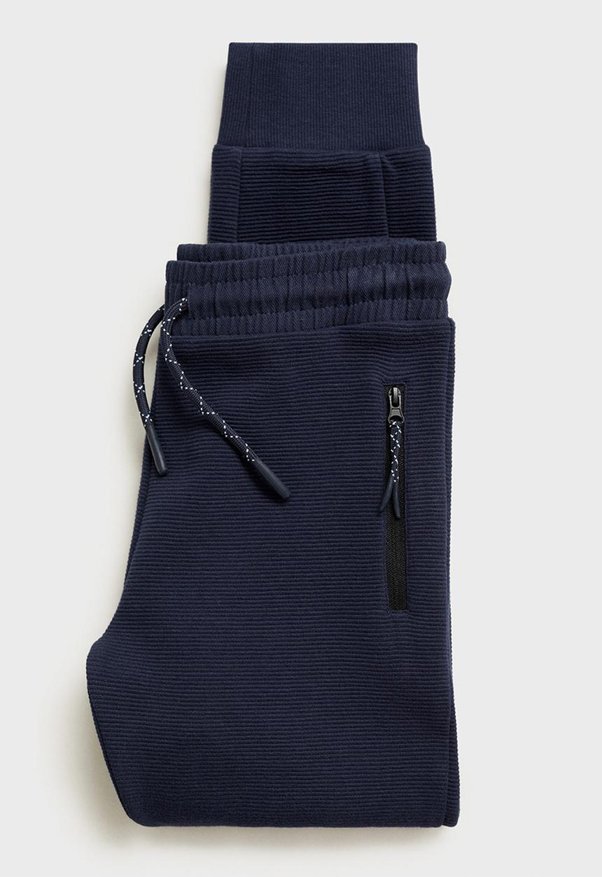MANGO - Joggers otozip - navy