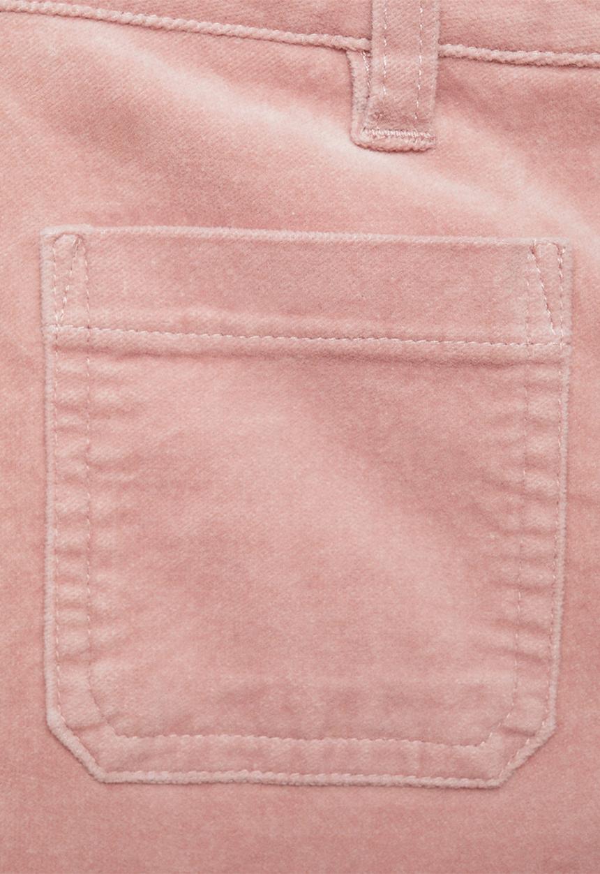 MANGO - Trousers velvet - pink