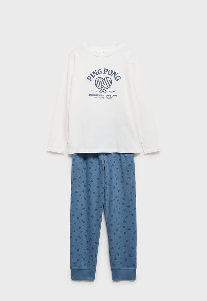 MANGO - Pyjama pingpong - medium blue