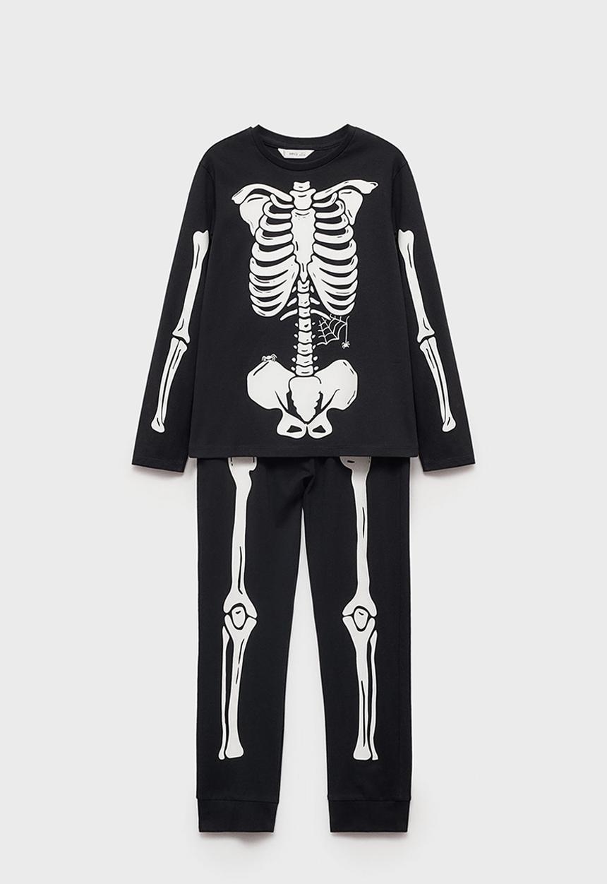 MANGO - Pyjama bones - black
