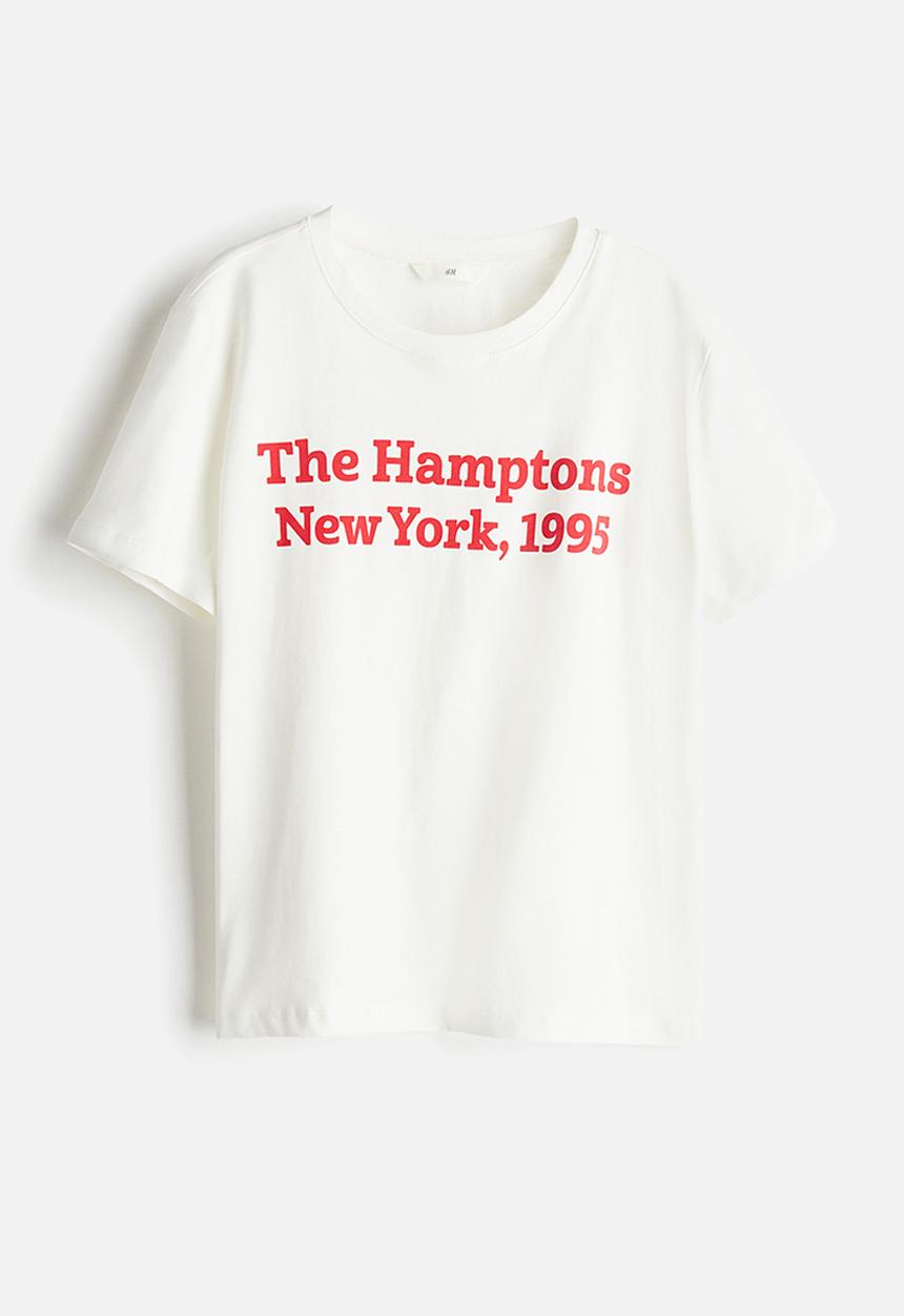 H&M - Cotton T-shirt - White The Hamptons