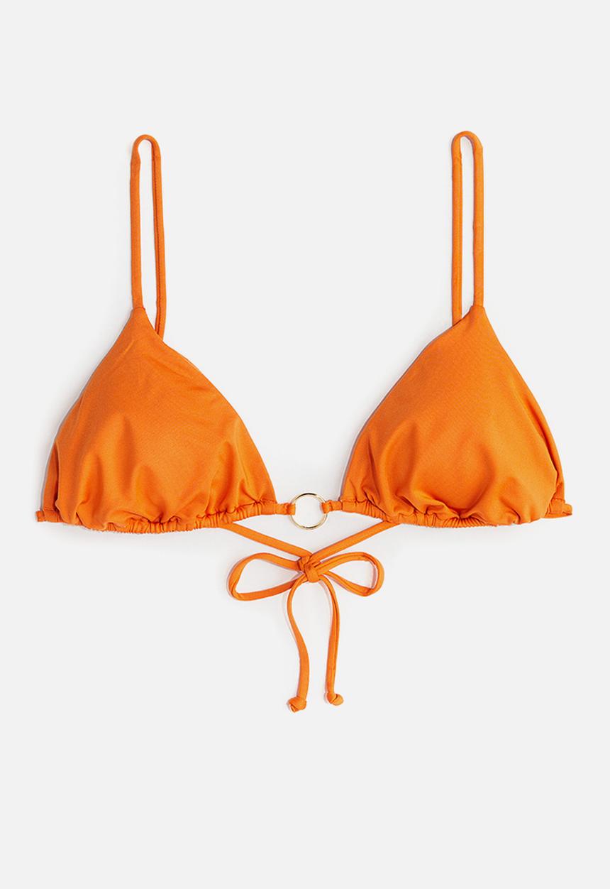 H&M - Padded triangle bikini top - orange