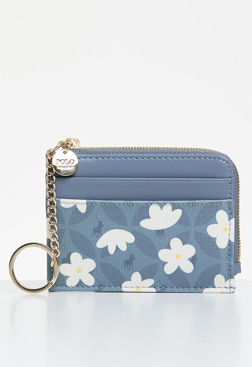 POLO - Meadow l-zip card holder with key ring - blue