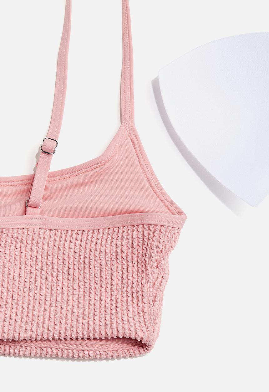 H&M - Padded bikini top - light pink