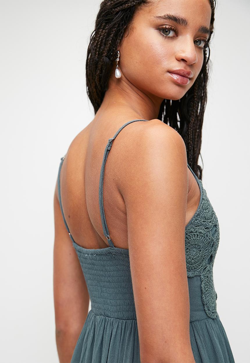 MILLA - Crochet detail tiered dress - vintage
