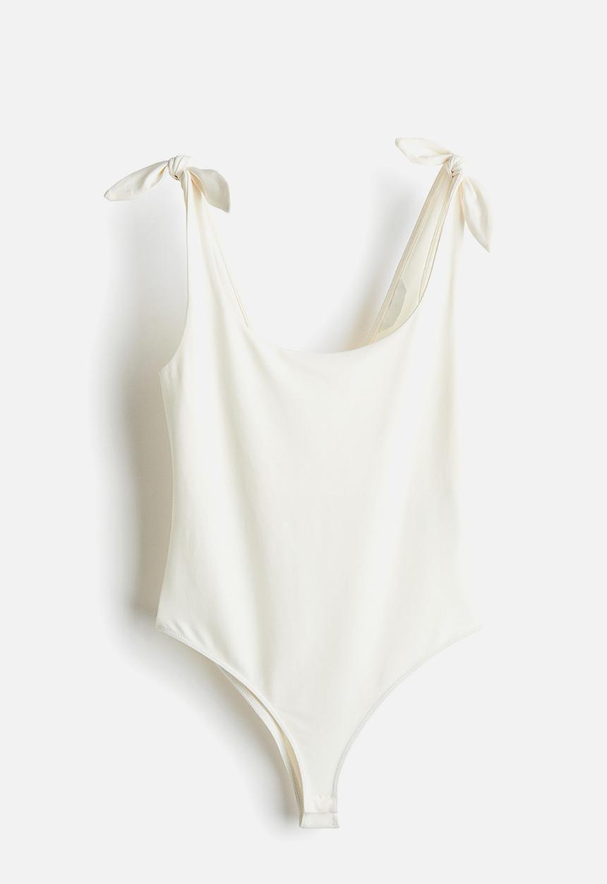 H&M - Tie-strap body - cream