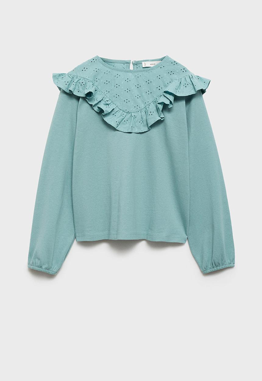 MANGO - T-shirt puri - turquoise